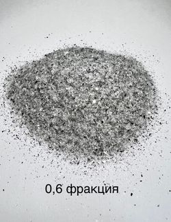 Стеклянная крошка Зеркальная двусторонняя фракция 0.6