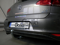 Фаркоп оцинкованный Galia A048A для Volkswagen Golf хетчбек 5 дв., Audi A3 хетчбек 3/5 дверей 2012- (паспорт и сертификат в комплекте)(без электрики)
