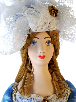 Кукла фарфоровая Дама с тростью