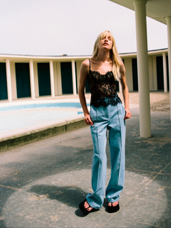 Брюки прямые из денима