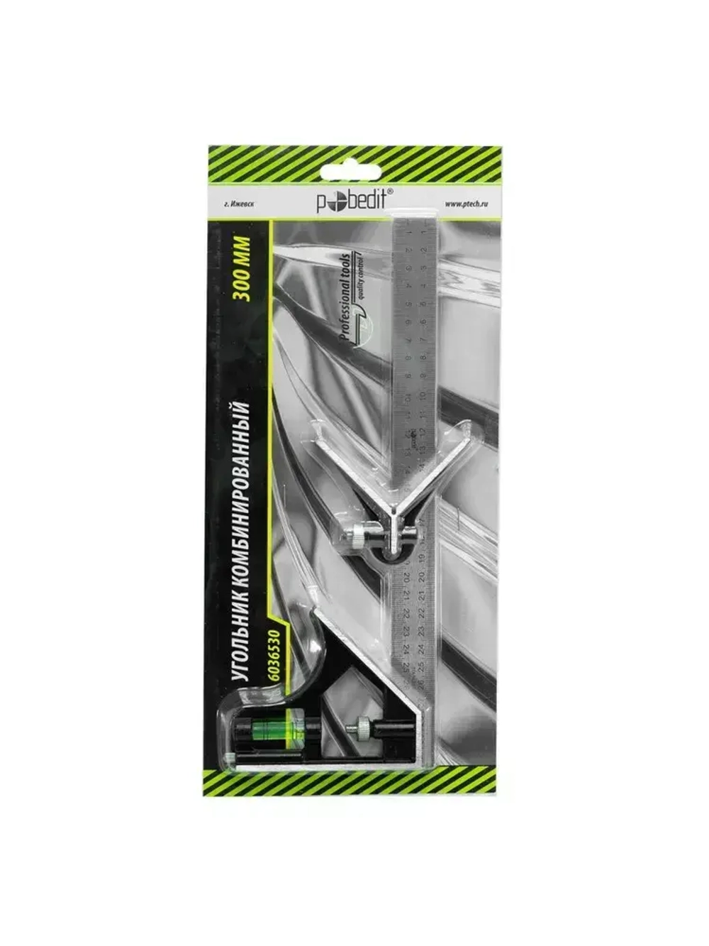 Угольник строительный комбинированный 300 мм Pobedit