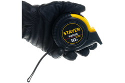 Рулетка Stayer MASTER 10м / 25мм в ударостойком обрезиненном корпусе 34025-10_z01