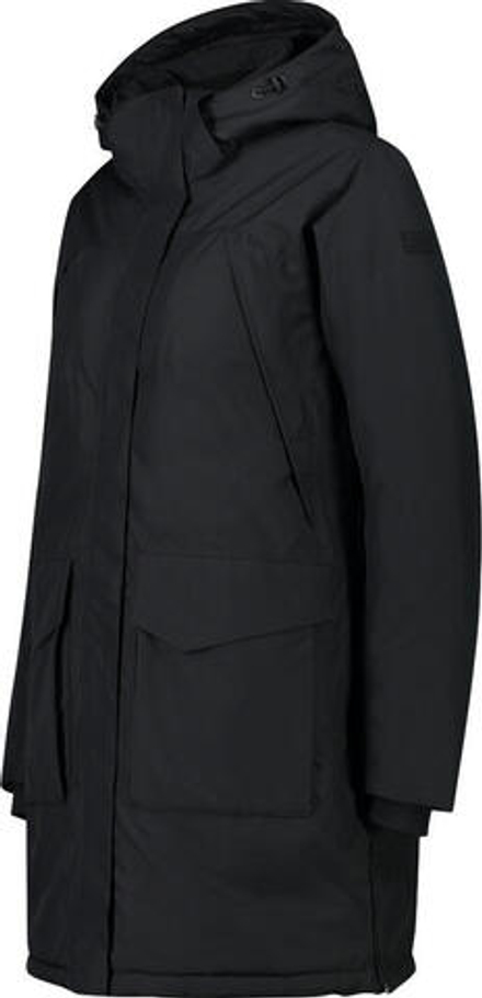 Куртка CMP Woman Coat Zip Hood, артикул 31K2976, цвет Nero (U901)