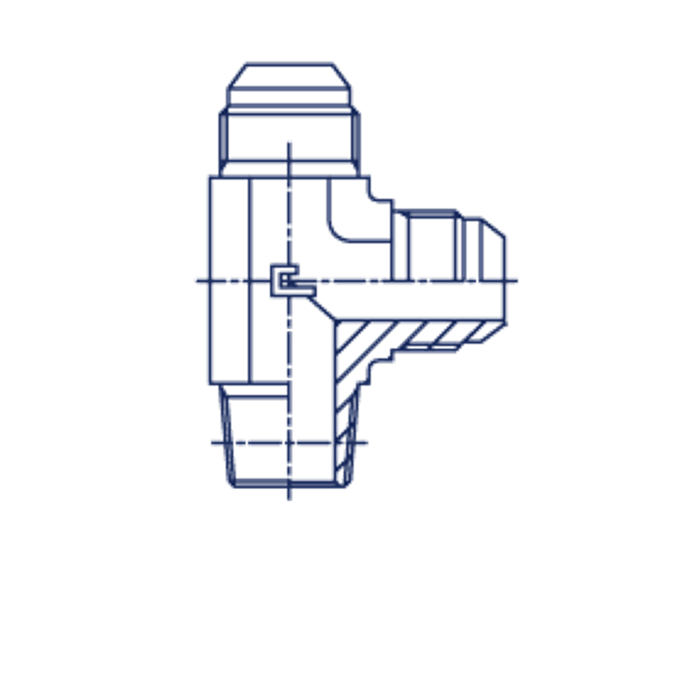Штуцер FLC JIC 3/4 - BSPT 1/2