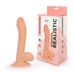 Фаллоимитатор Erowoman с мошонкой и присоской, 18,5 см