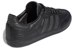 Pharrell Williams x adidas originals Samba synthetic leather two-layer suede joint t-toe toe comfortable all-match wear-resistant low-top sneakers for men and women the same style black