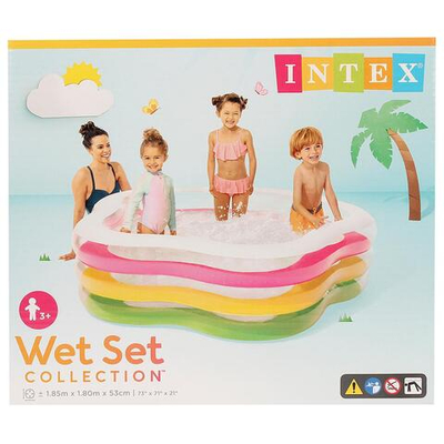 Бассейн надув. Summer Colors 185х180x53см 56495 (Intex)