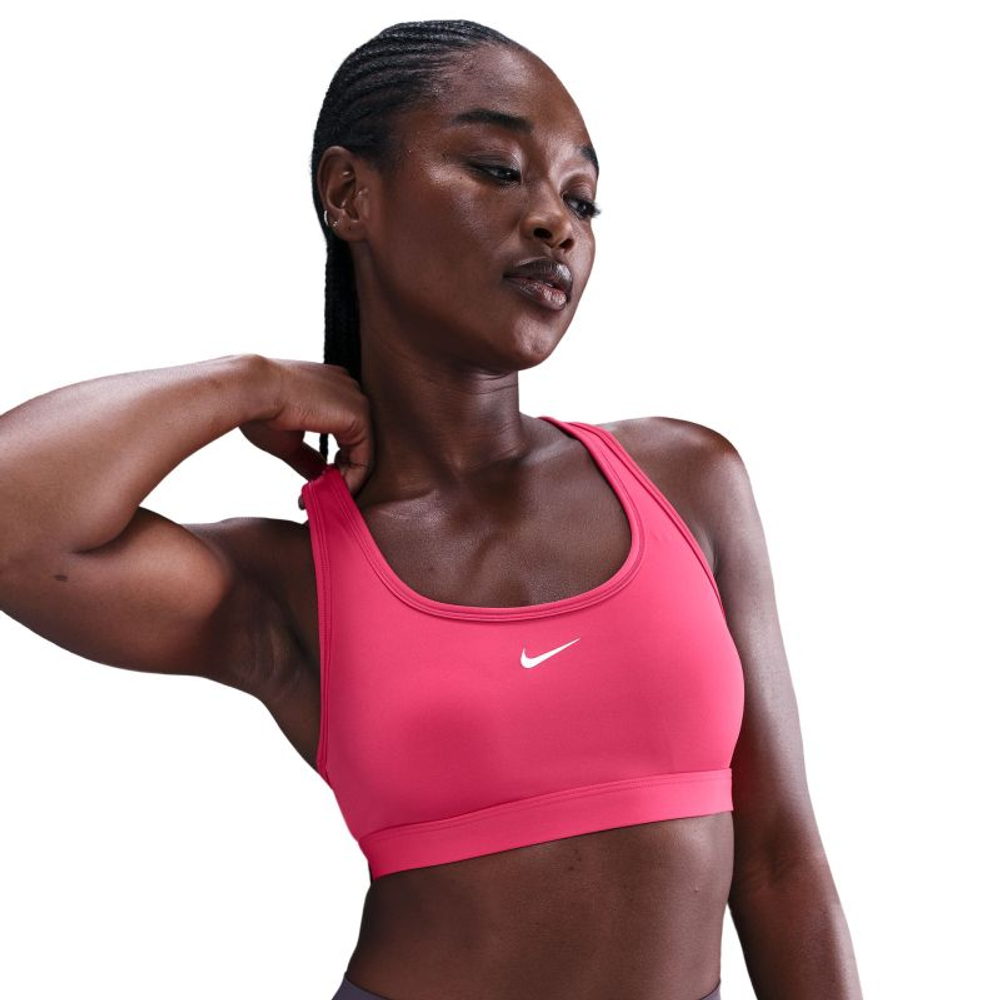Теннисный бюстгальтер Nike Swoosh Light Support Non-Padded Sports - rush pink/white