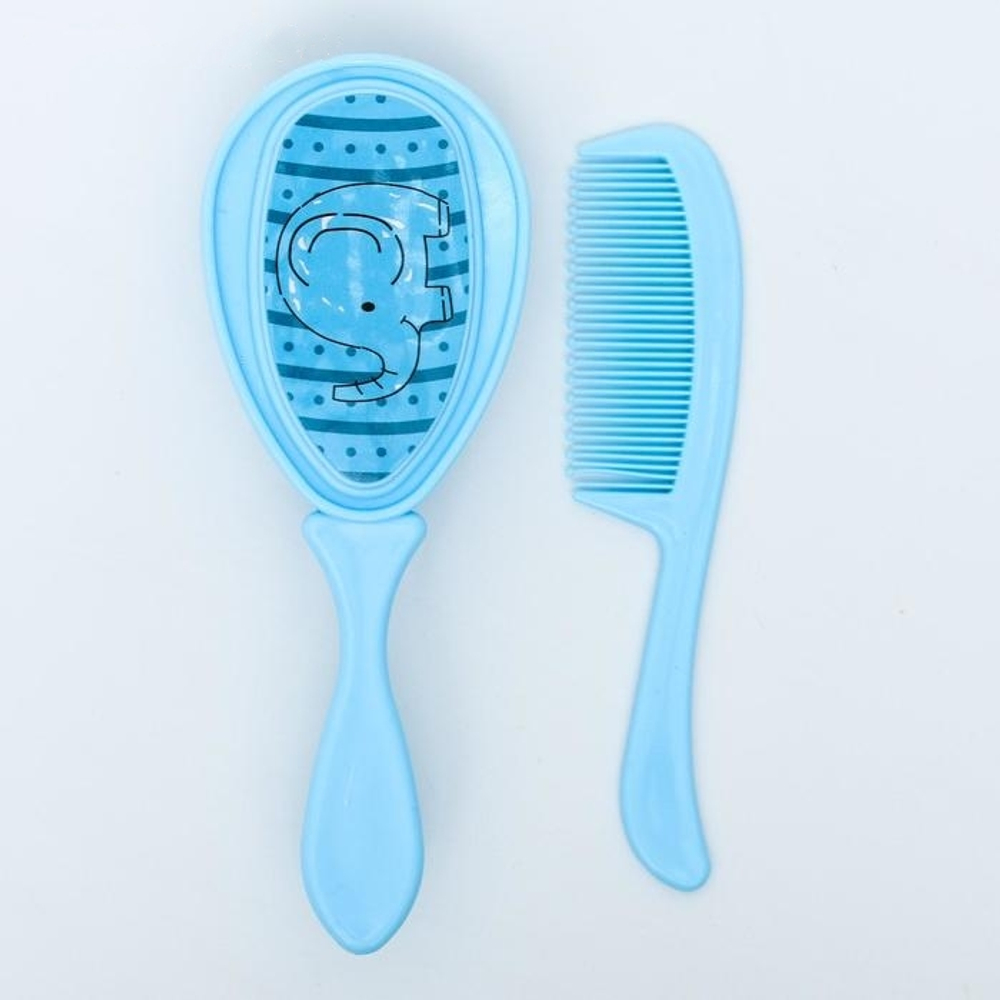 4770935 Набор детских расчесок, 2 шт., "Слоник", цвет голубой