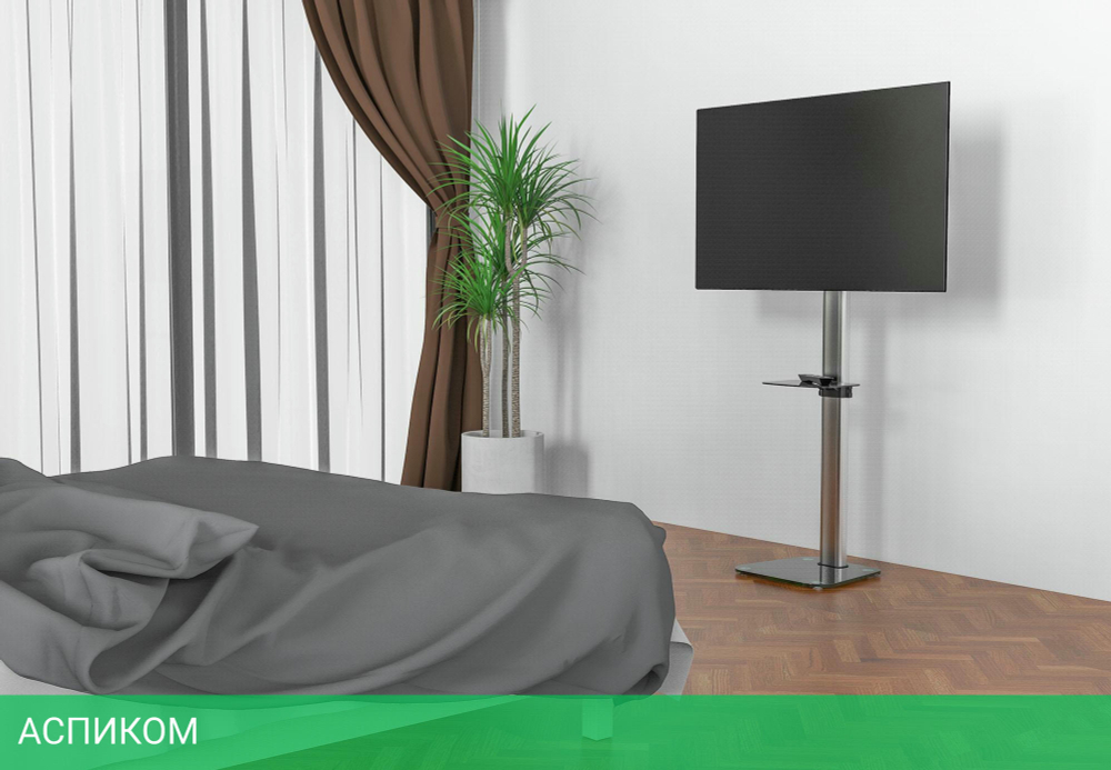 Кронштейн-стойка Cactus CS-VM-ST97-D черный (CS-ST97-D)