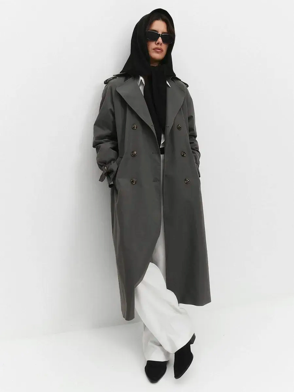 Косынка плотная замшевая