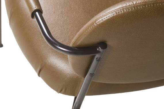 Лаунж-кресло Ego, темно-коричневая экокожа