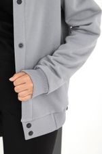 Джемпер для девочки Бомбер-1 Виотекс СЕРЫЙ