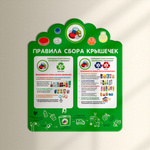 Стенд фигурный Правила сбора крышечек 150000833