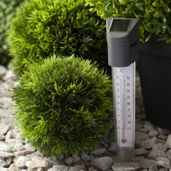 Светильник уличный ЭРА ERATR024-02 градусник садовый на солнечной батарее сталь пластик серый 33 см | Садовые декоративные светильники