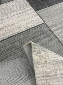 Ковер Safir 00834G Grey/Grey Нестандартная (1.16 х 1.8)