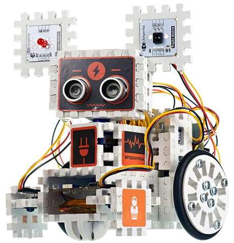 Конструктор электронный Амперка «Робоняша» — дополнение набора «Йодо»