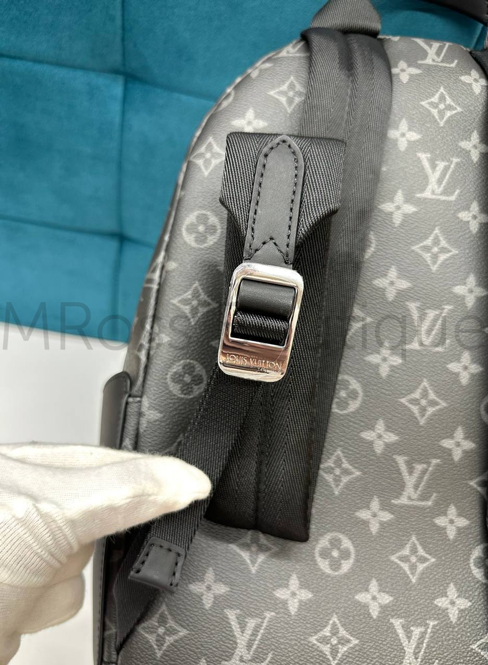 Мужской темно-коричневый рюкзак Louis Vuitton Discovery PM с узором монограм