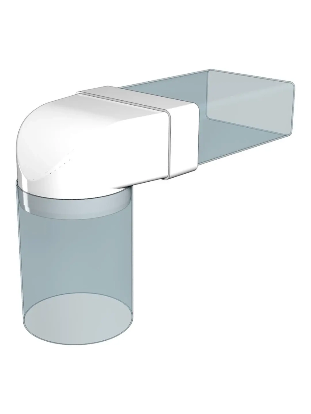 Соединитель 60х204/D150 эксц. плоск./круг. 620СК15КП ERA