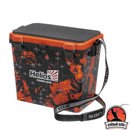 Ящик рыболовный зимний SHARK односекционный оранжевый (HS-IB-19-SHO-1) Helios