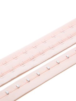 Крючки/петли на ленте, двухрядные, Arta-F, пастельно-розовый 906