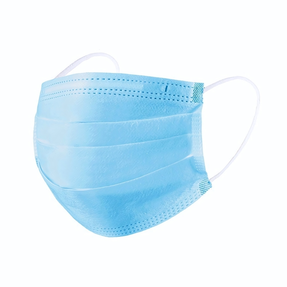 Маска одноразовая 3-х слойная медицинская из нетканного материала 2