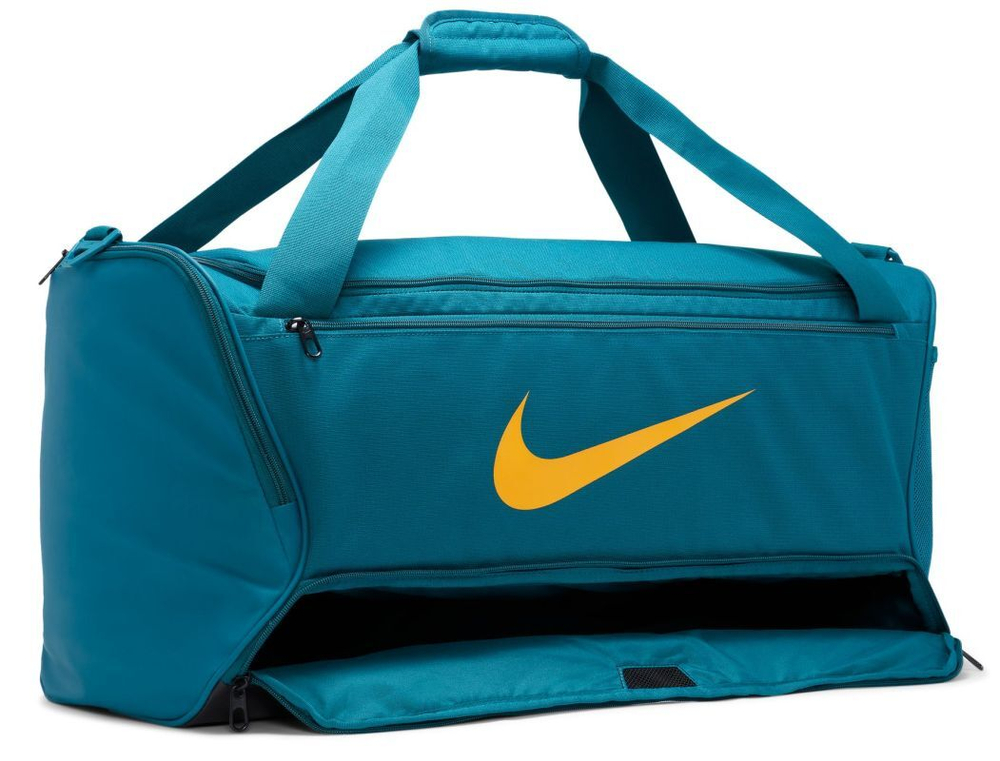 Сумка спортивная Nike Brasilia 9.5 Training Duffel Bag - flint grey/black/white