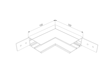 Коннектор угловой внутренний для накладного шинопровода 85091/11 Slim Magnetic Elektrostandard