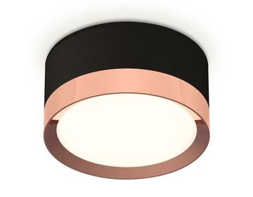 Комплект накладного светильника 1*GX53 XS8102005 SBK/PPG черный песок/золото розовое полированное (C8102, N8126)DIY System Complects Ambrella