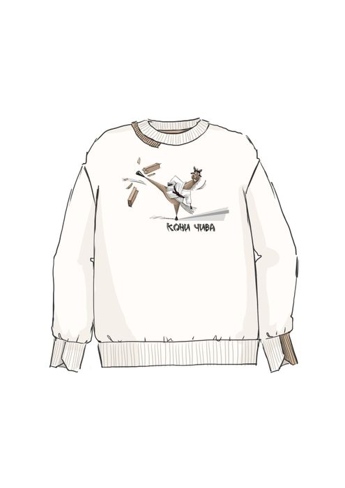 СВИТШОТ ДЕТСКИЙ ЭВВИ МОЛОЧНЫЙ КОНИЧИВА