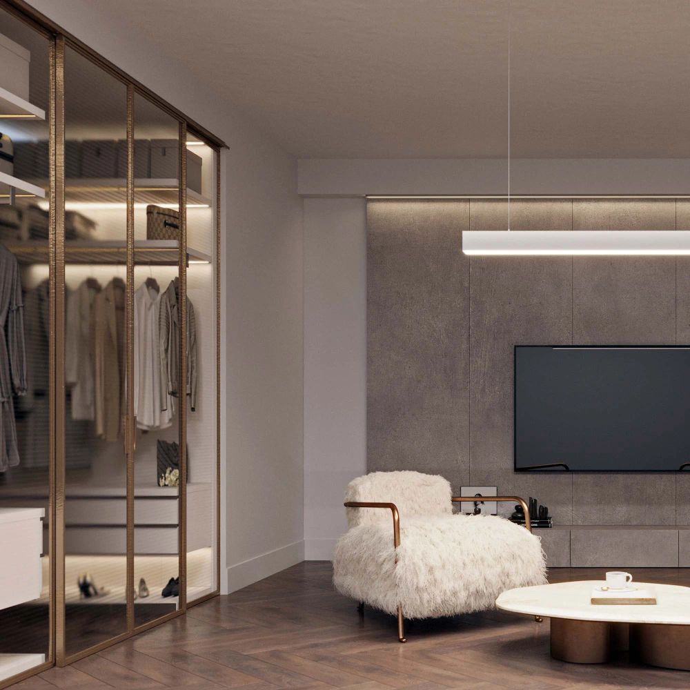 Профиль LINE-2315-F-2000 ANOD (Arlight, Алюминий) 044268