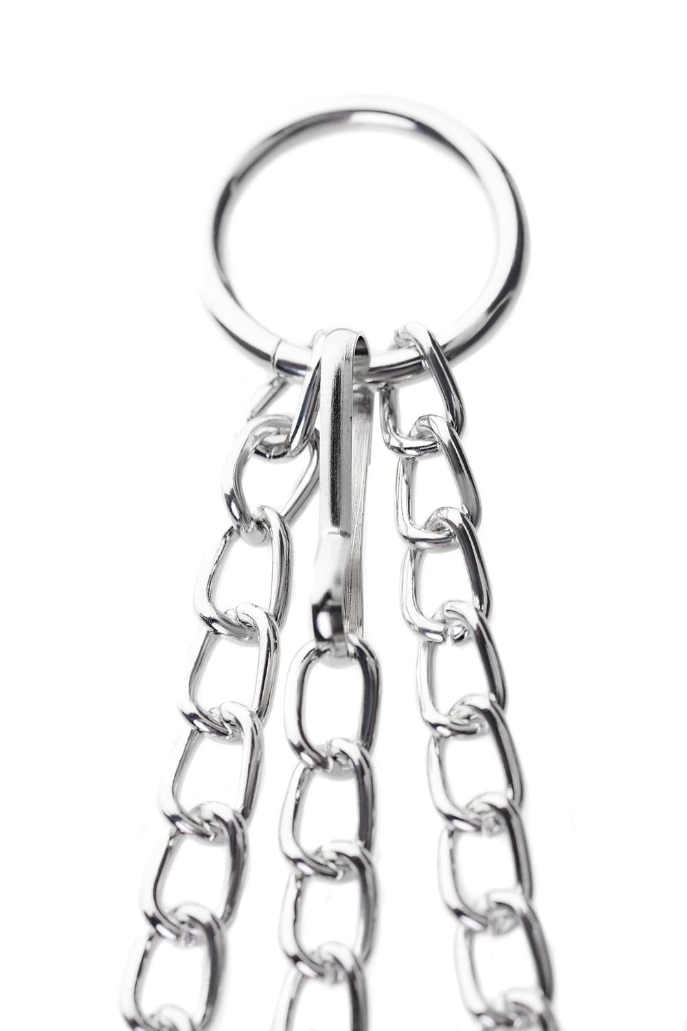 Зажимы для сосков с кольцом для пениса Metal by TOYFA, серебряные, 60 см