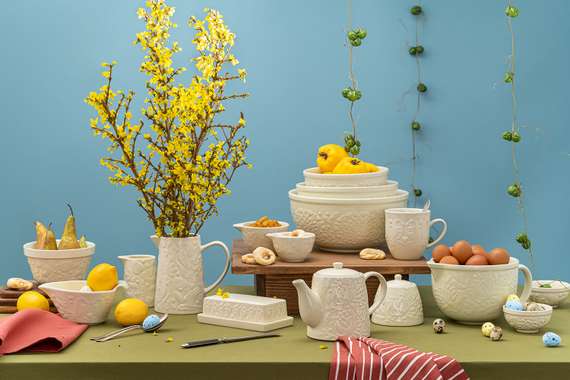 Набор мерных чаш birds of paradise, кремовые, 4 шт.