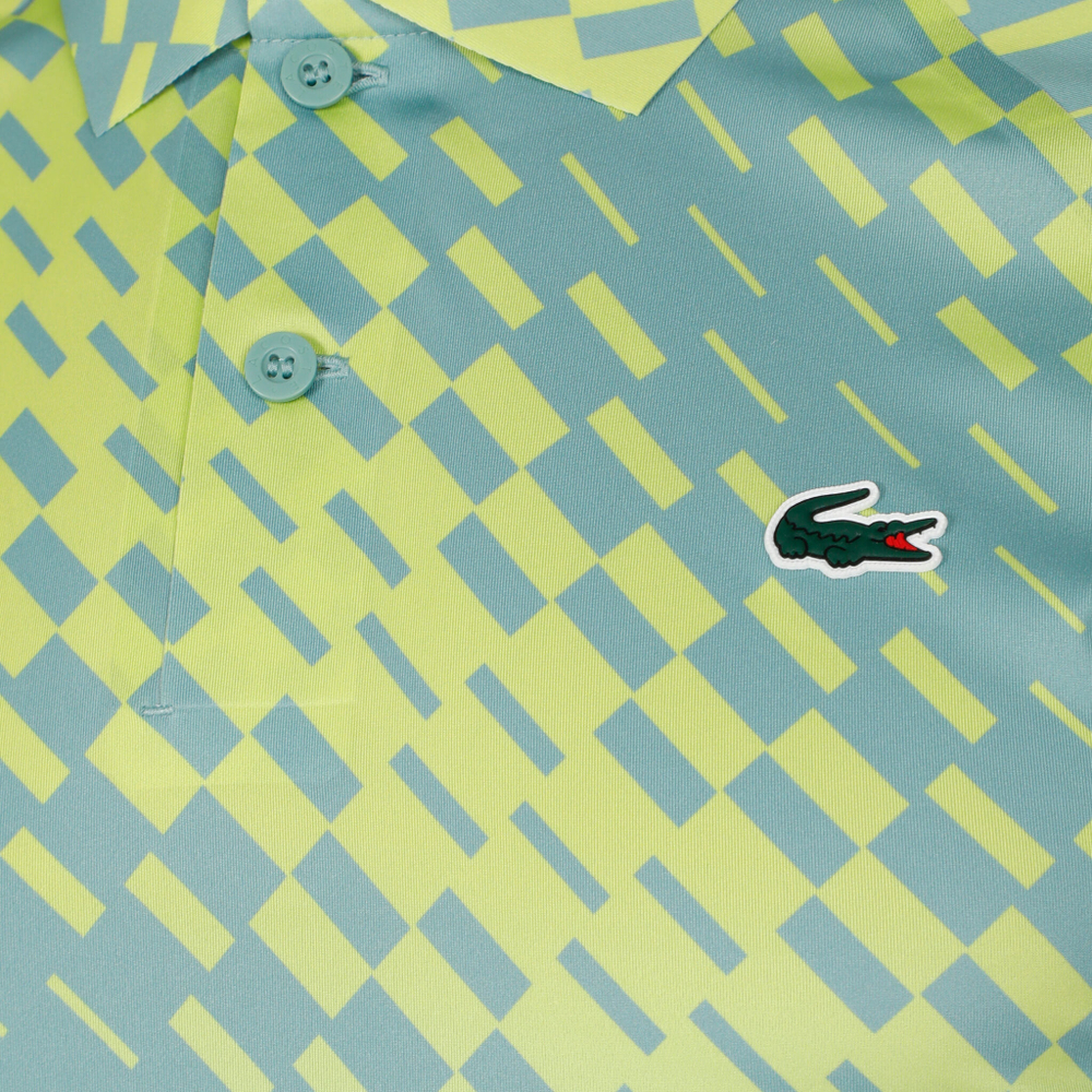 Мужское теннисное поло Lacoste Polo Men - Turquoise, Yellow
