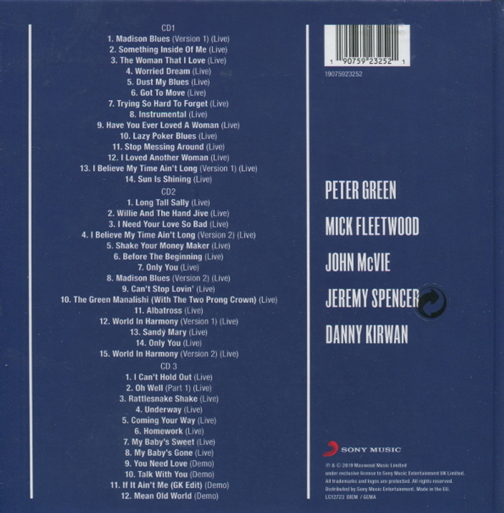 Fleetwood Mac / Before the Beginning (1968-1970)(3CD)