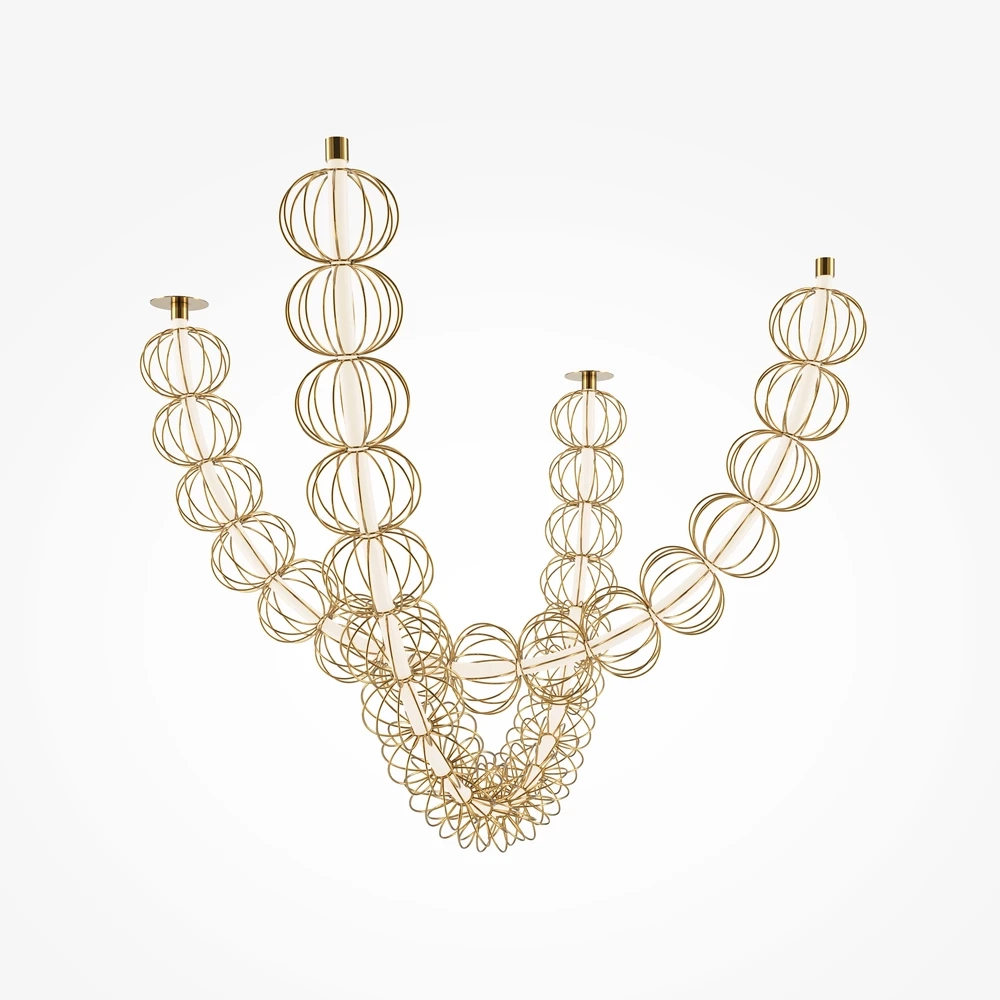 Подвесная люстра Maytoni GOLDEN CAGE MOD216PL-L42G3K