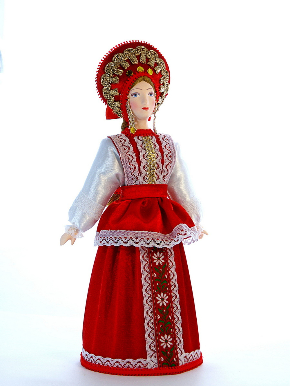 Кукла коллекционная в Девичьем летнем костюме