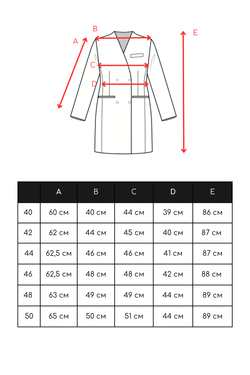 Халат медицинский женский Лафинесс, белый