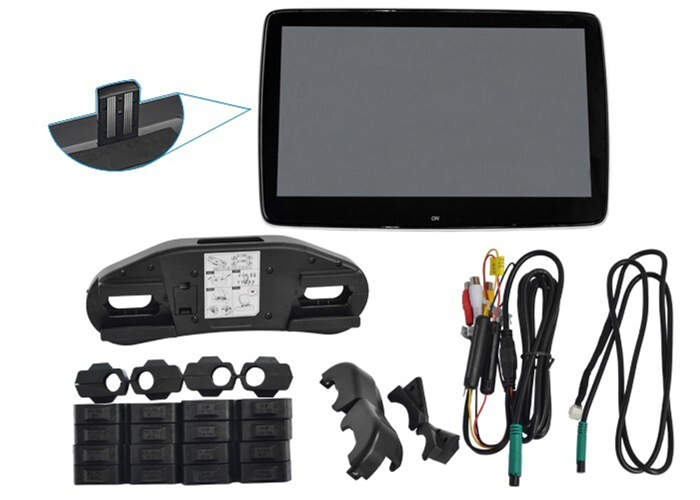 Монитор на подголовник - ERGO ER11UA с экраном 11” (IPS сенсорный 1920х1080) черный