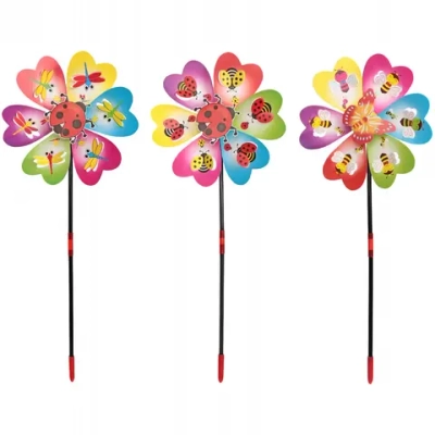 Ветрячок «Летняя полянка» d-22 см, 50 см, в ассортименте