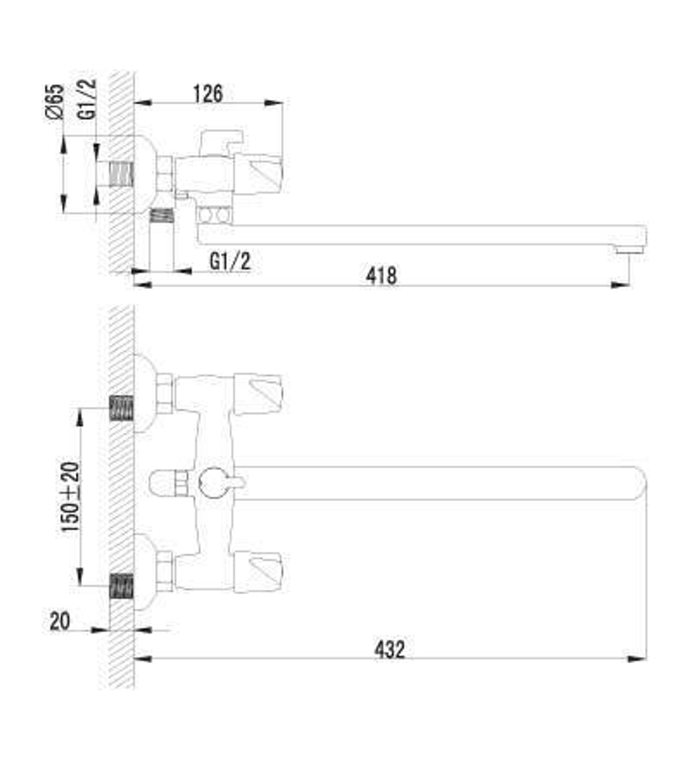 LEMARK Серия DANCE. Смеситель универсальный – LM2412C