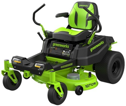 Райдер садовый GREENWORKS GC82ZT107 82V, аккумуляторный без АКБ и ЗУ 7404107