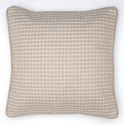 nan CUBEПодушка декоративная 40х40 кремово-бежевая клетка Textil Roig 40x40 Бежевый