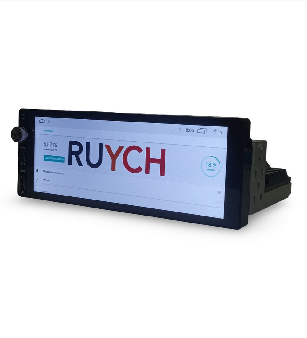 Автомагнитола DVD 1Din 6,8" Android 2+32GB Wi-Fi RUYCH Y6.8