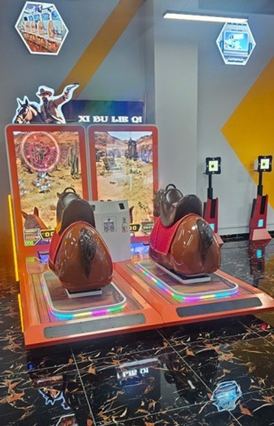 Двойной симулятор ковбоя с видео игрой «Вестерн»