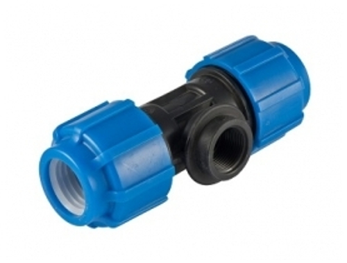 Тройник с внутренней резьбой для п/э 50х1 1/2"х50
