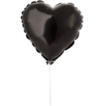 Шар фольгированный Сердце 23 см (Золотой)