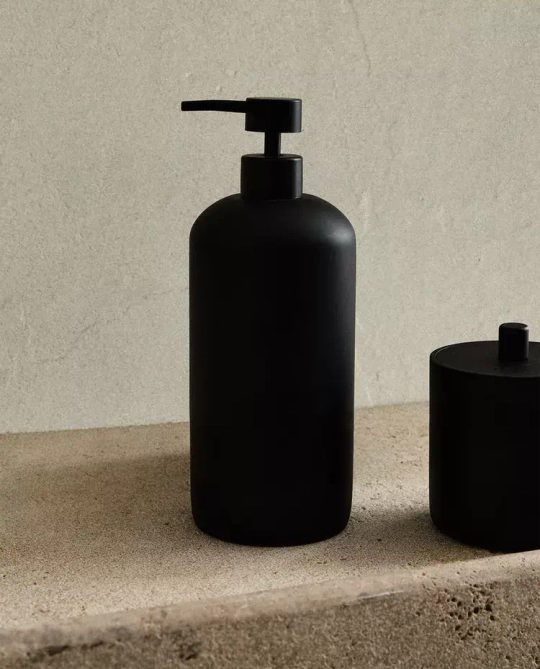 ZARA HOME ДОЗАТОР МЫЛА ИЗ СМОЛЫ, ЧЕРНЫЙ