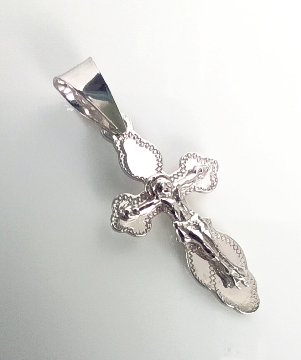 Крестик Эстерелла, серебро 925 пробы, родированный/Ф