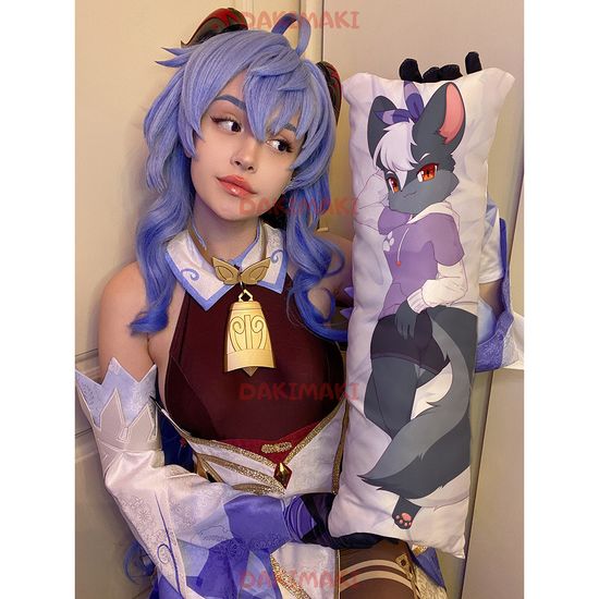 Мини дакимакура фурри Скунс девочка арт. M1194, 60х20 см